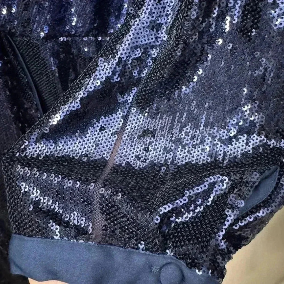By Anthropologie Twist-Front Sequin Dress Size 22 Cocktail V-Neck Disco - Picture 10 of 14